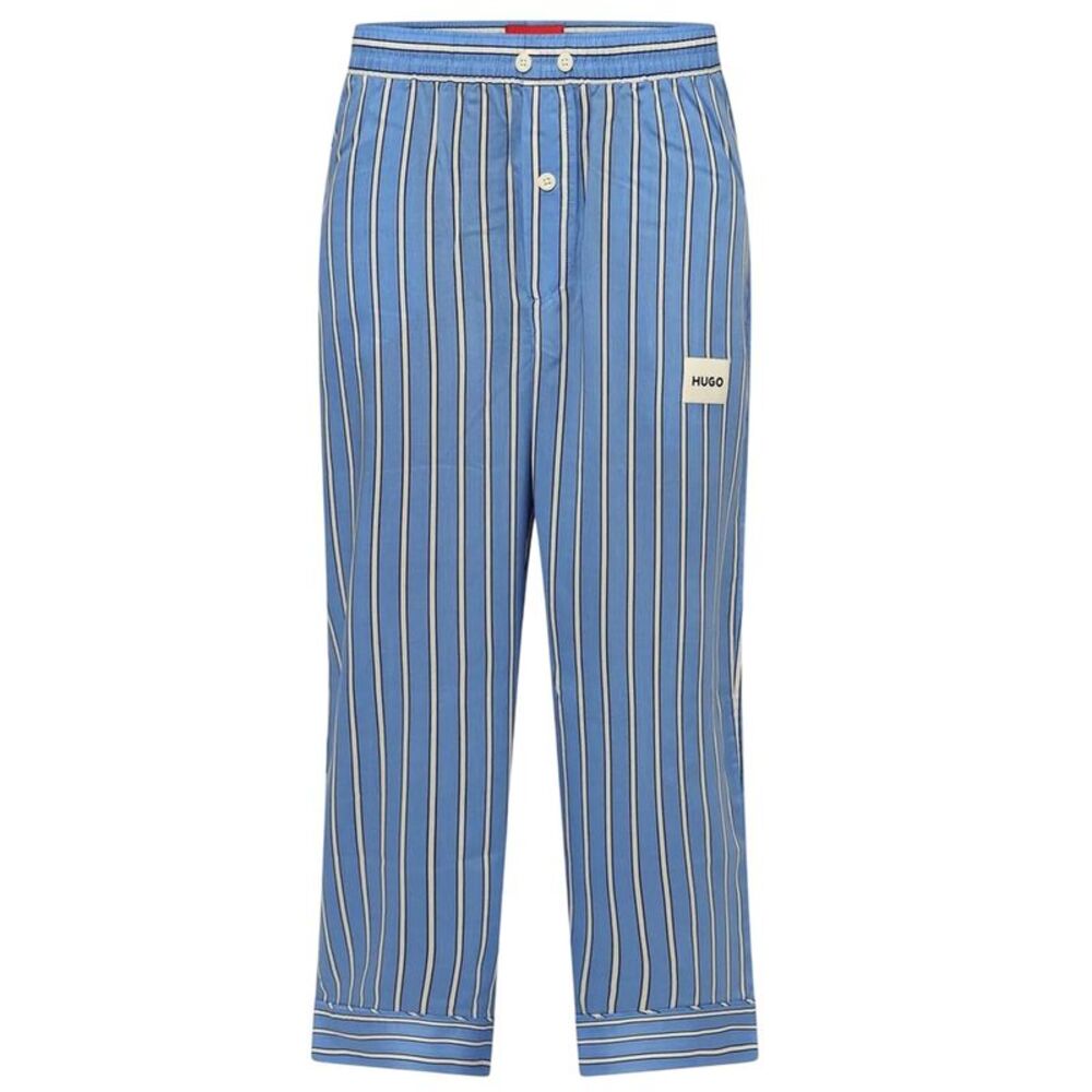 Hugo Womens/Ladies Kleo Lyocell Striped Pajama Bottoms / Blue